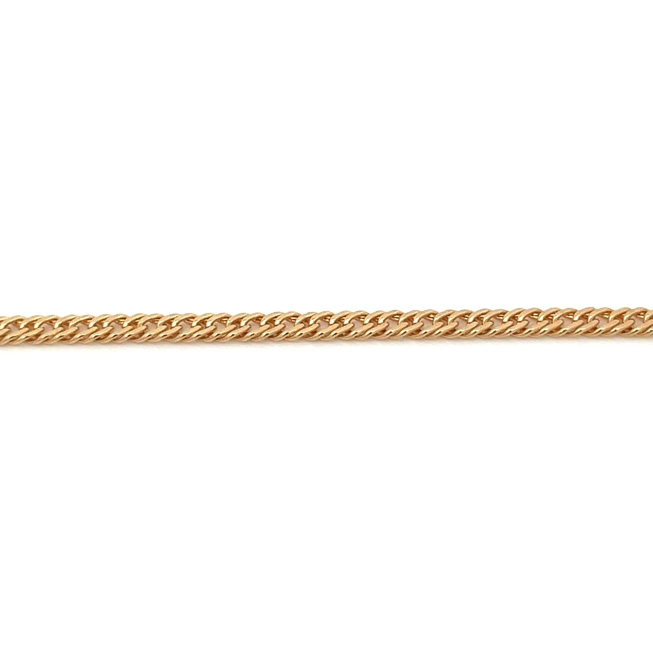 14K-gold-filled curb chain bracelet