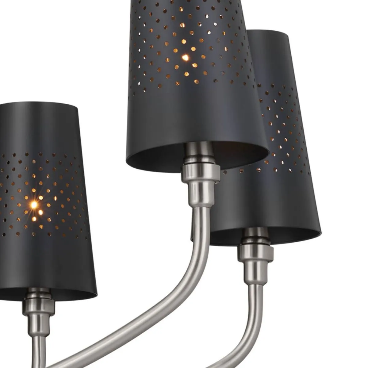 Adeena 37 in. 8 Lights Chandelier Pewter finish
