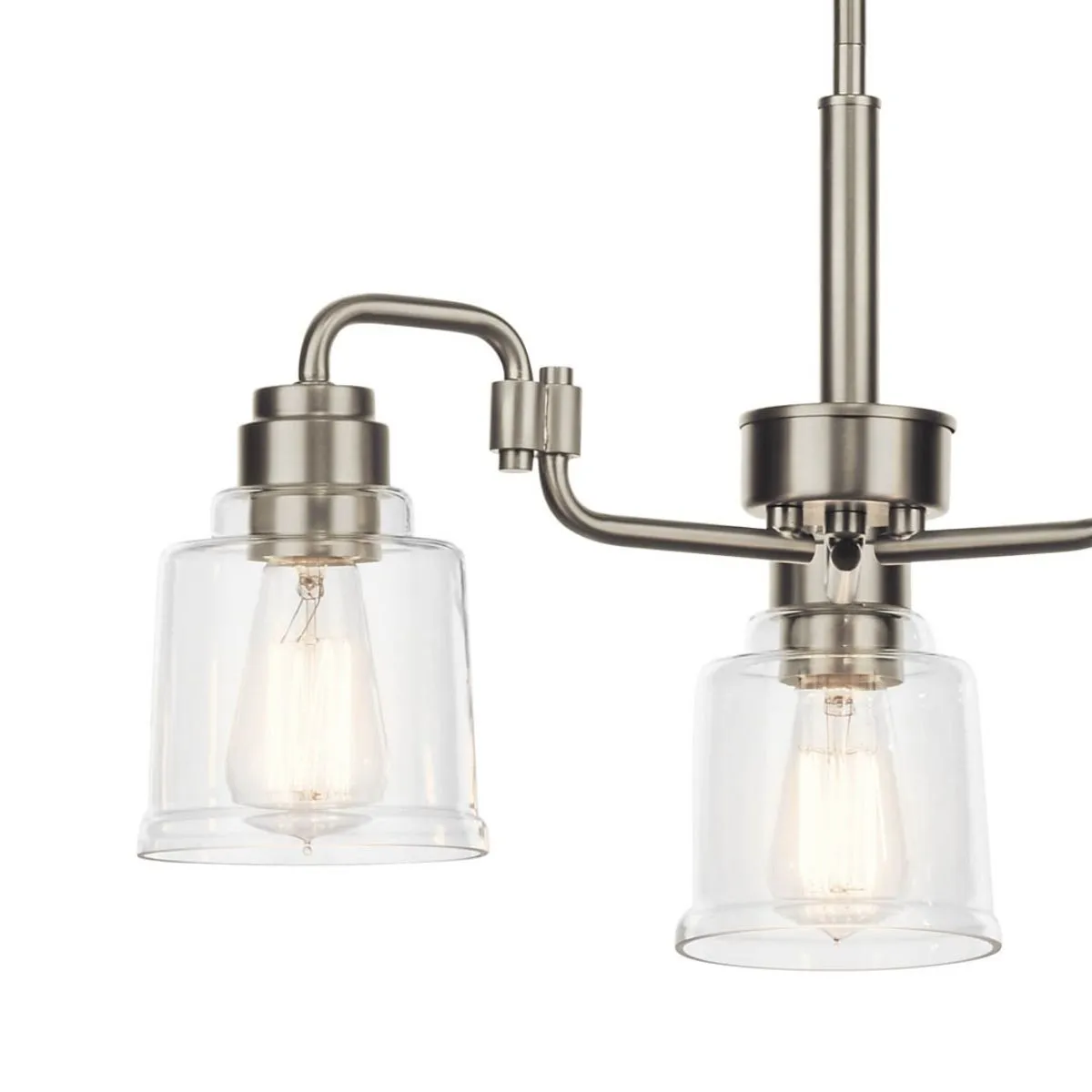 Aivian 23 in. 3 Lights Chandelier Nickel finish