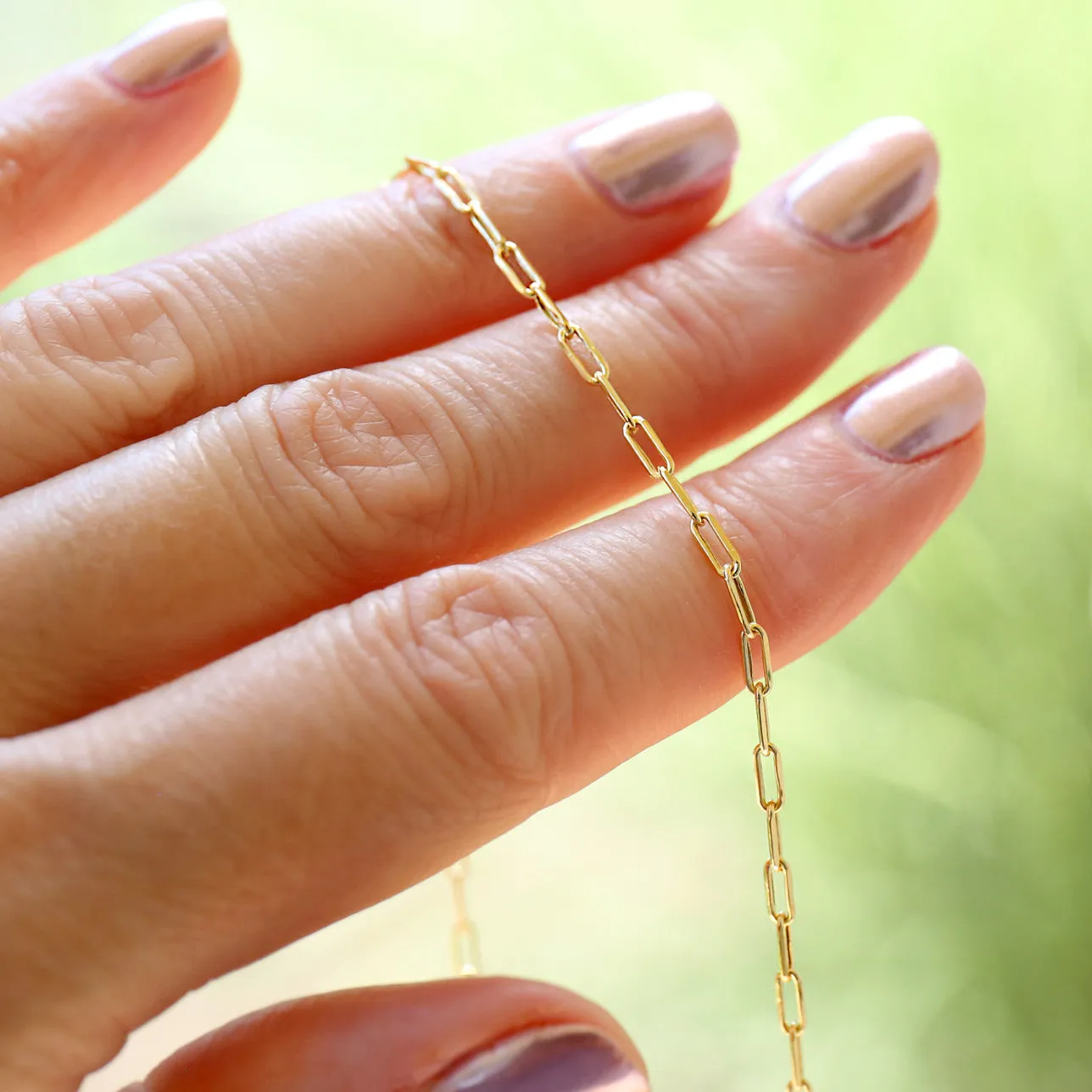 Al'Oro Paper Clip Chain