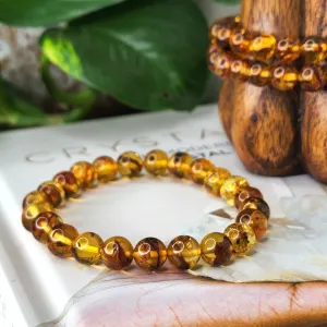 Amber - Beaded Bracelet 7mm