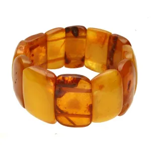 Amber Large Rough Elasticated Bracelet