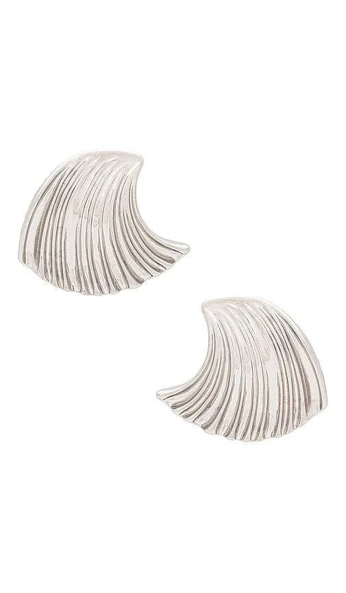 Amber Sceats Earrings in Metallic Silver