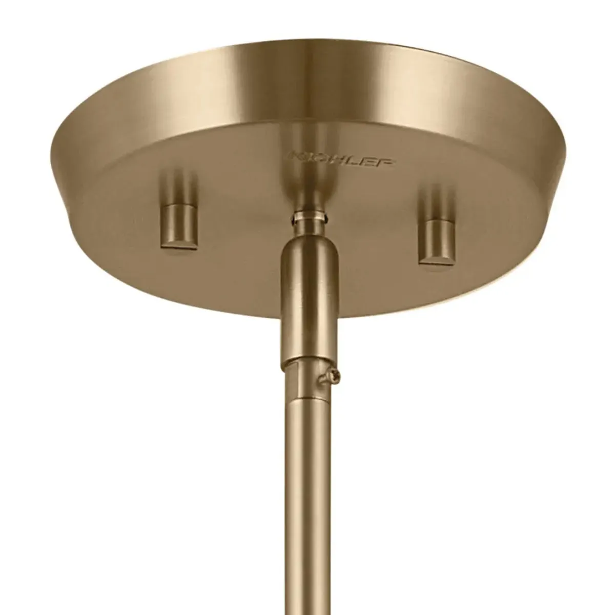 Arcus 39 in. 6 Lights Chandelier Champagne Bronze Finish with Black shade