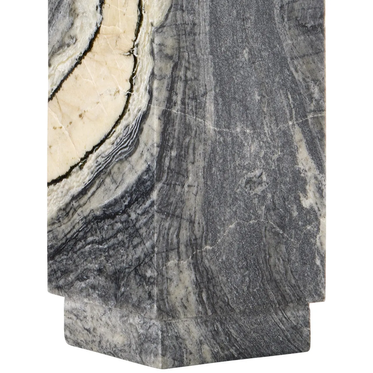Ashlar Marble Table Lamp