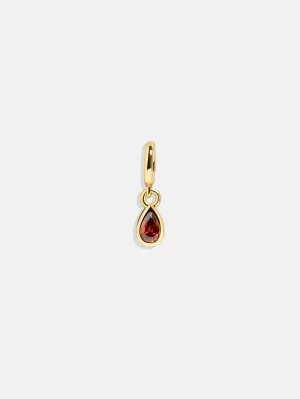 Birthstone Cluster Charm - Garnet
