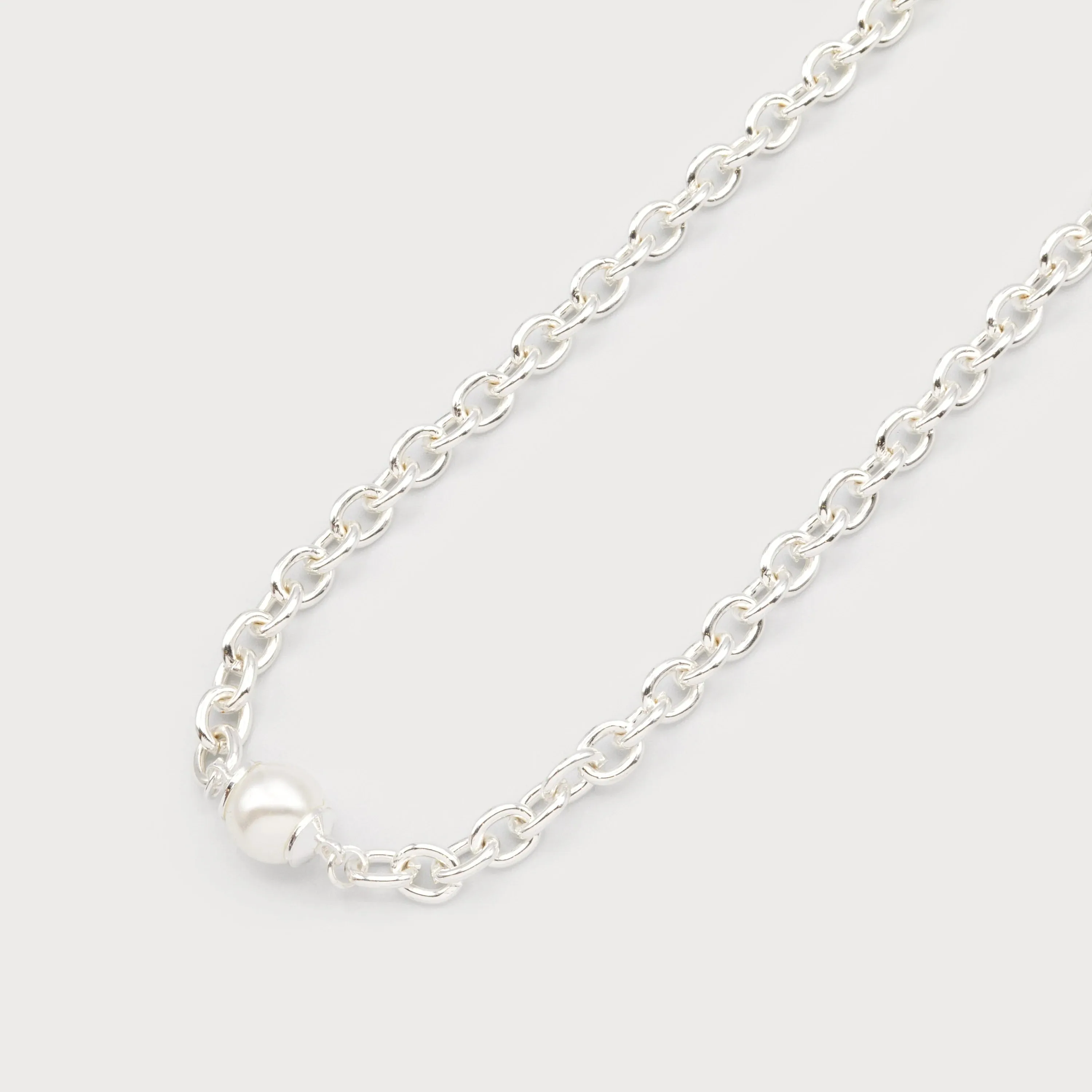 Caracol Choker Necklace In Metal With Pearl - 1699