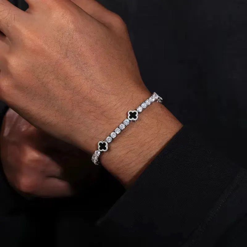 Clover Tennis Bracelet For Men