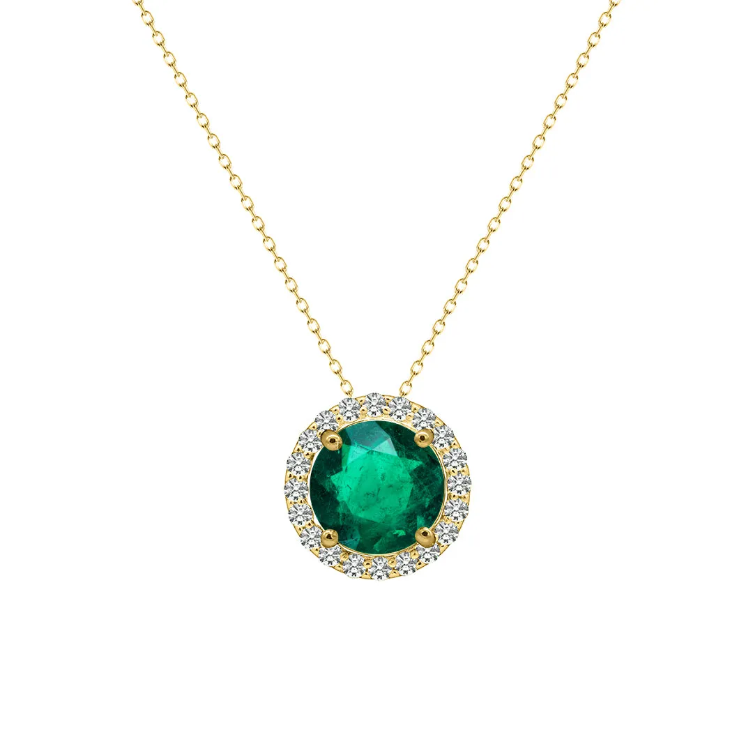 Cory Necklace 18K Yellow Gold Emerald