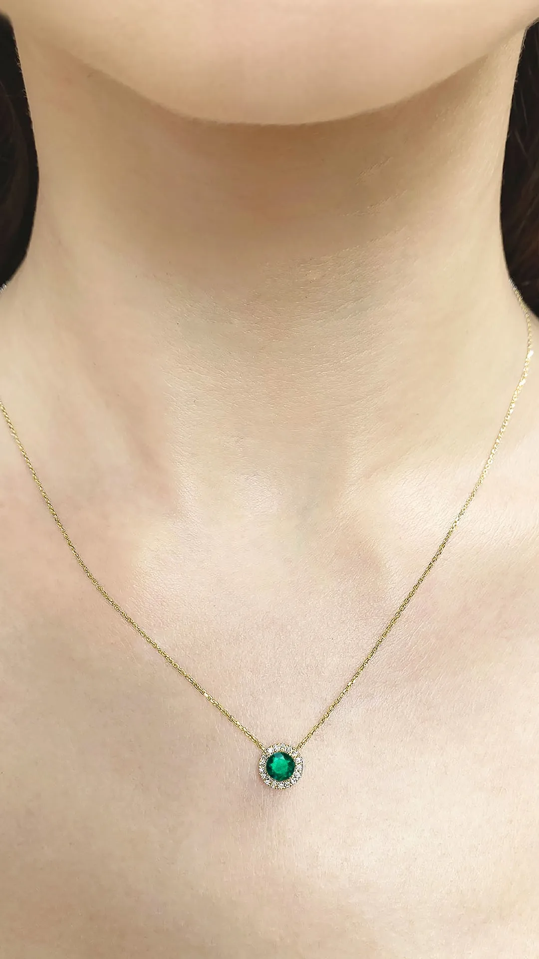 Cory Necklace 18K Yellow Gold Emerald