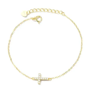 Cross Bracelet Zircon Faith, Devotion & Love