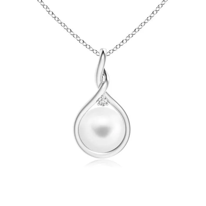 Delphine Peart Twist Pendant Necklace