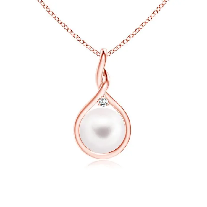 Delphine Peart Twist Pendant Necklace