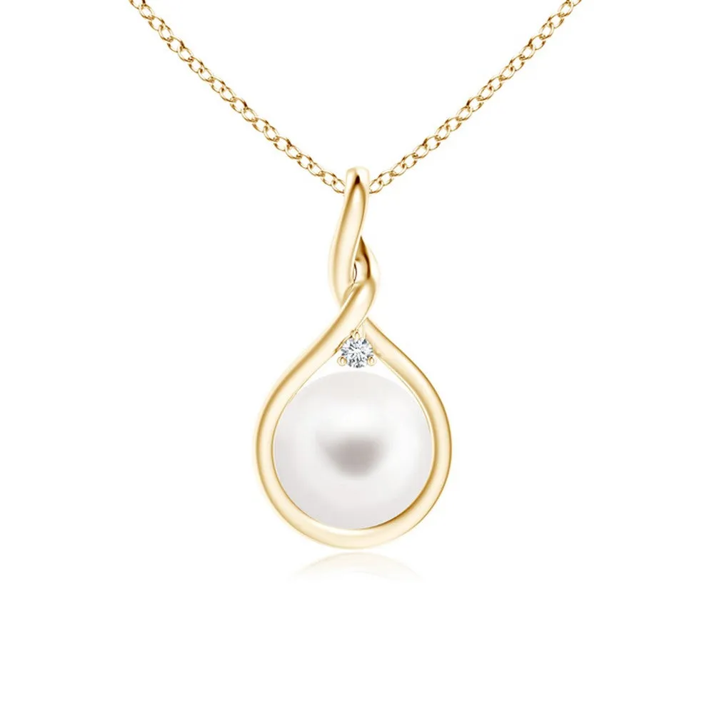 Delphine Peart Twist Pendant Necklace