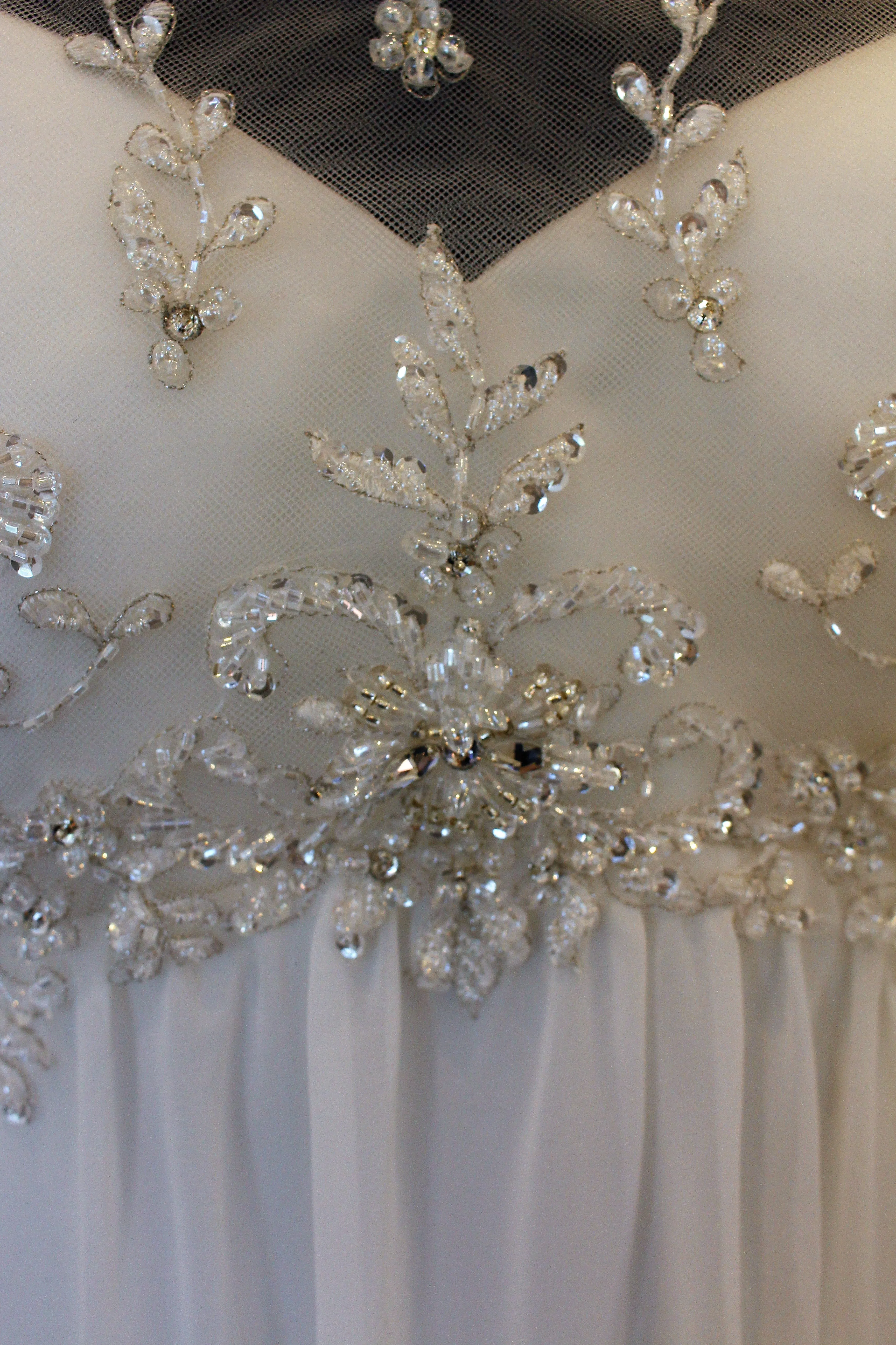 Demetrios chiffon sample wedding dress style DR 187