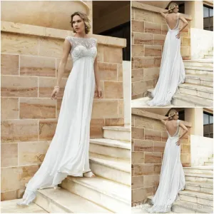Demetrios chiffon sample wedding dress style DR 187