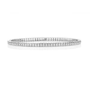 Diamond Jewellery 18ct White Gold Diamond Bangle BDQ112W