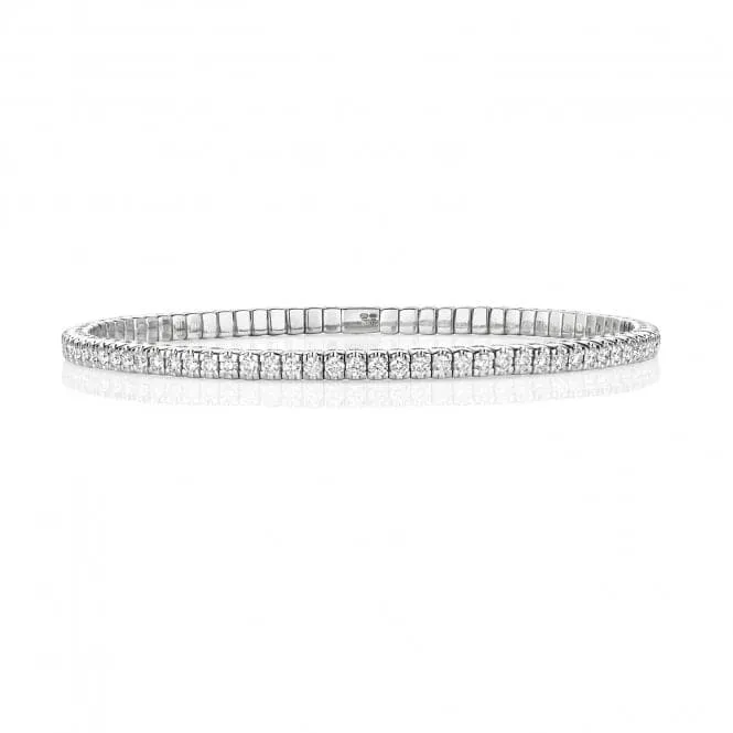 Diamond Jewellery 18ct White Gold Diamond Bangle BDQ112W