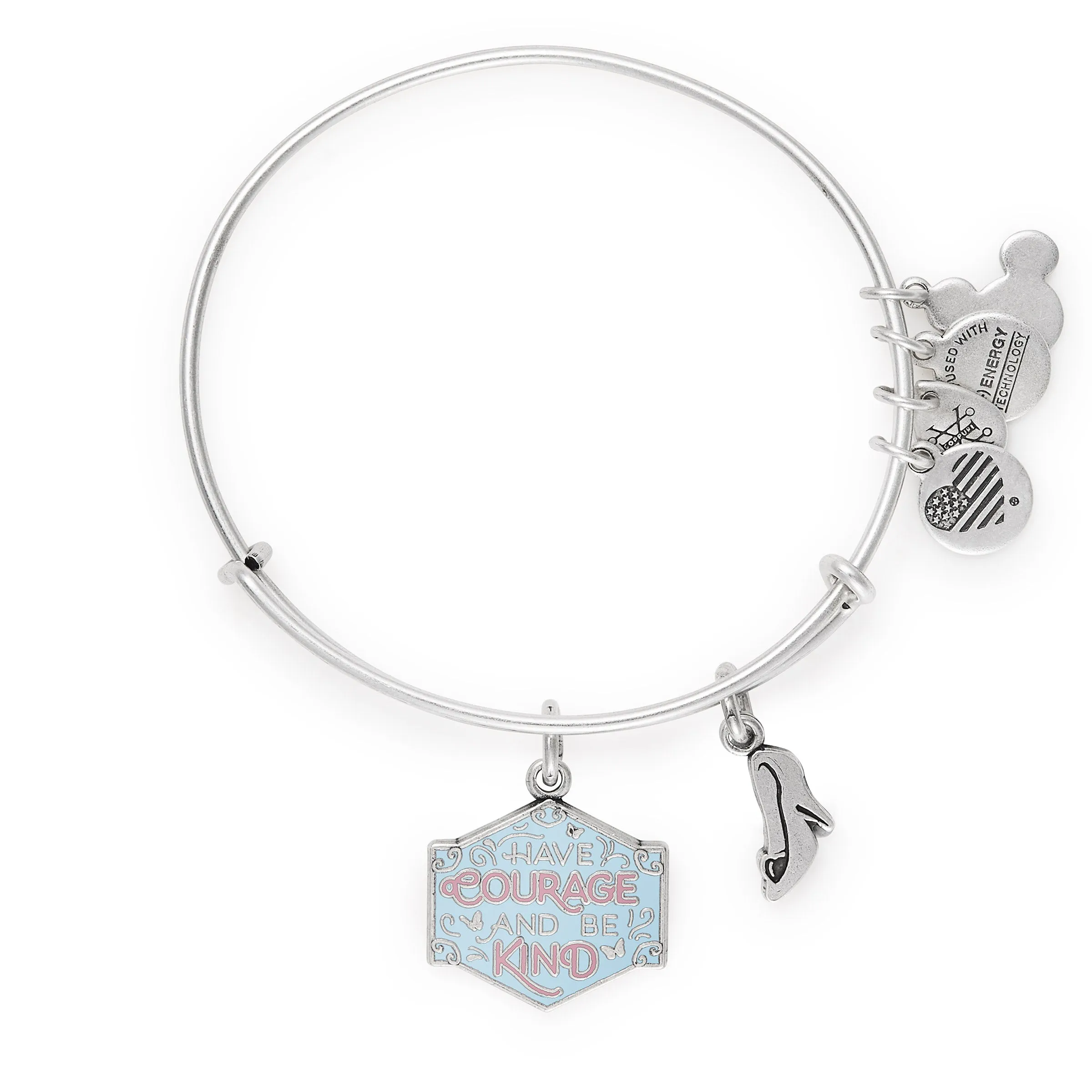 Disney® Cinderella 'Have Courage and Be Kind' Duo Charm Bangle