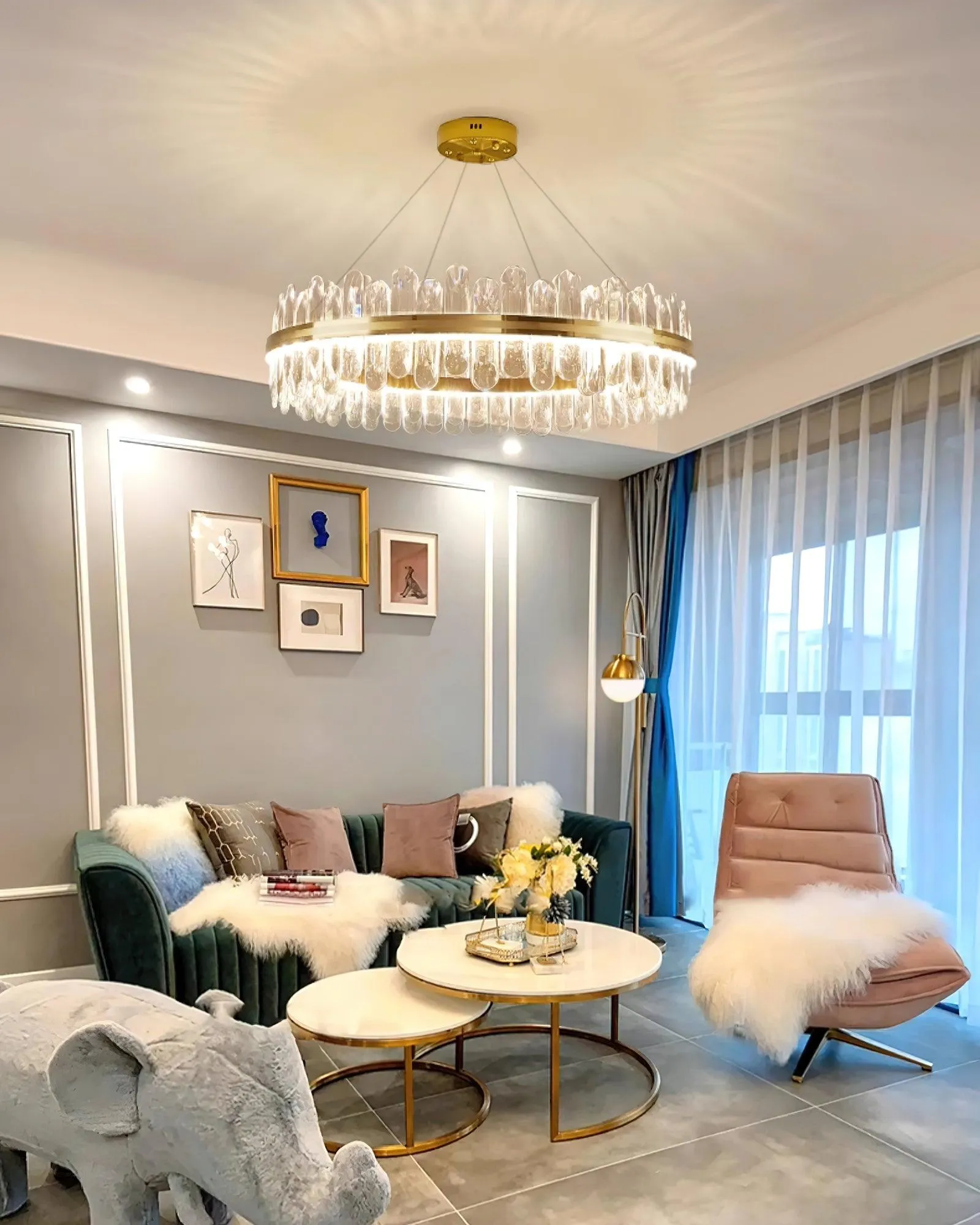 Enos Crystal Chandelier