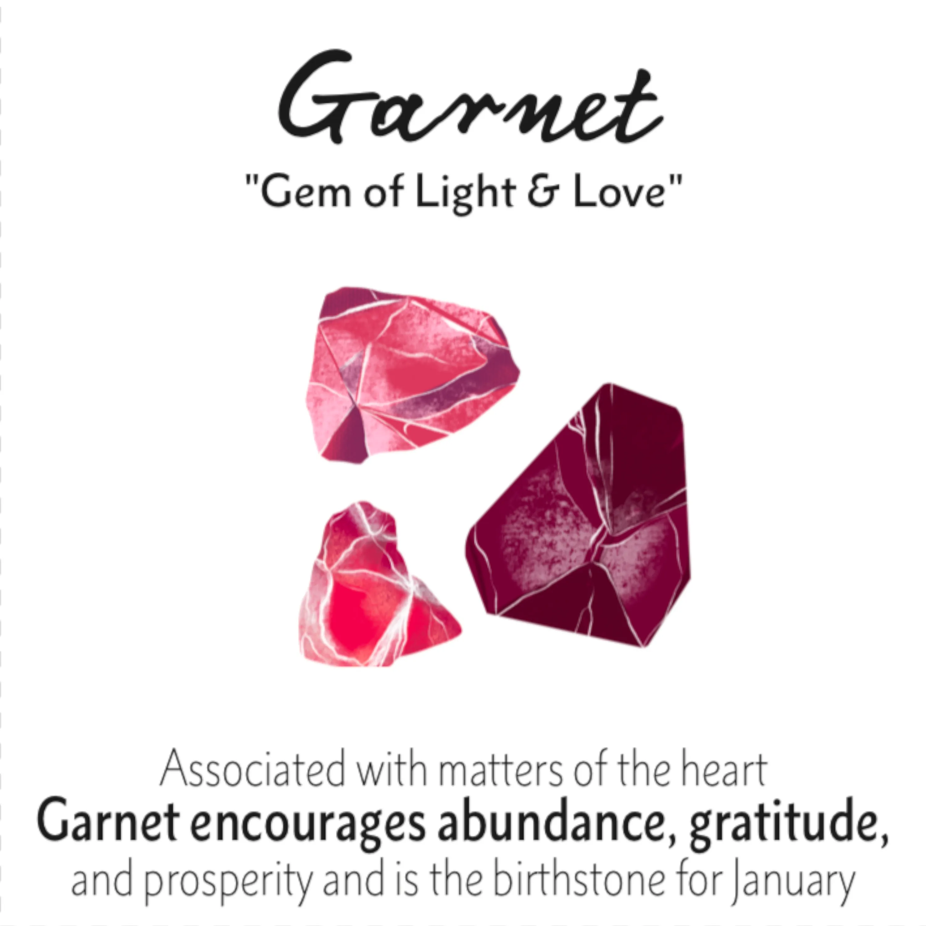 Essential Energy Gemstone Necklace: Garnet - Devotion