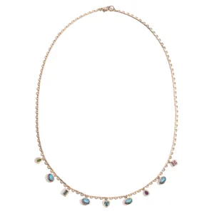garland necklace, cool mix