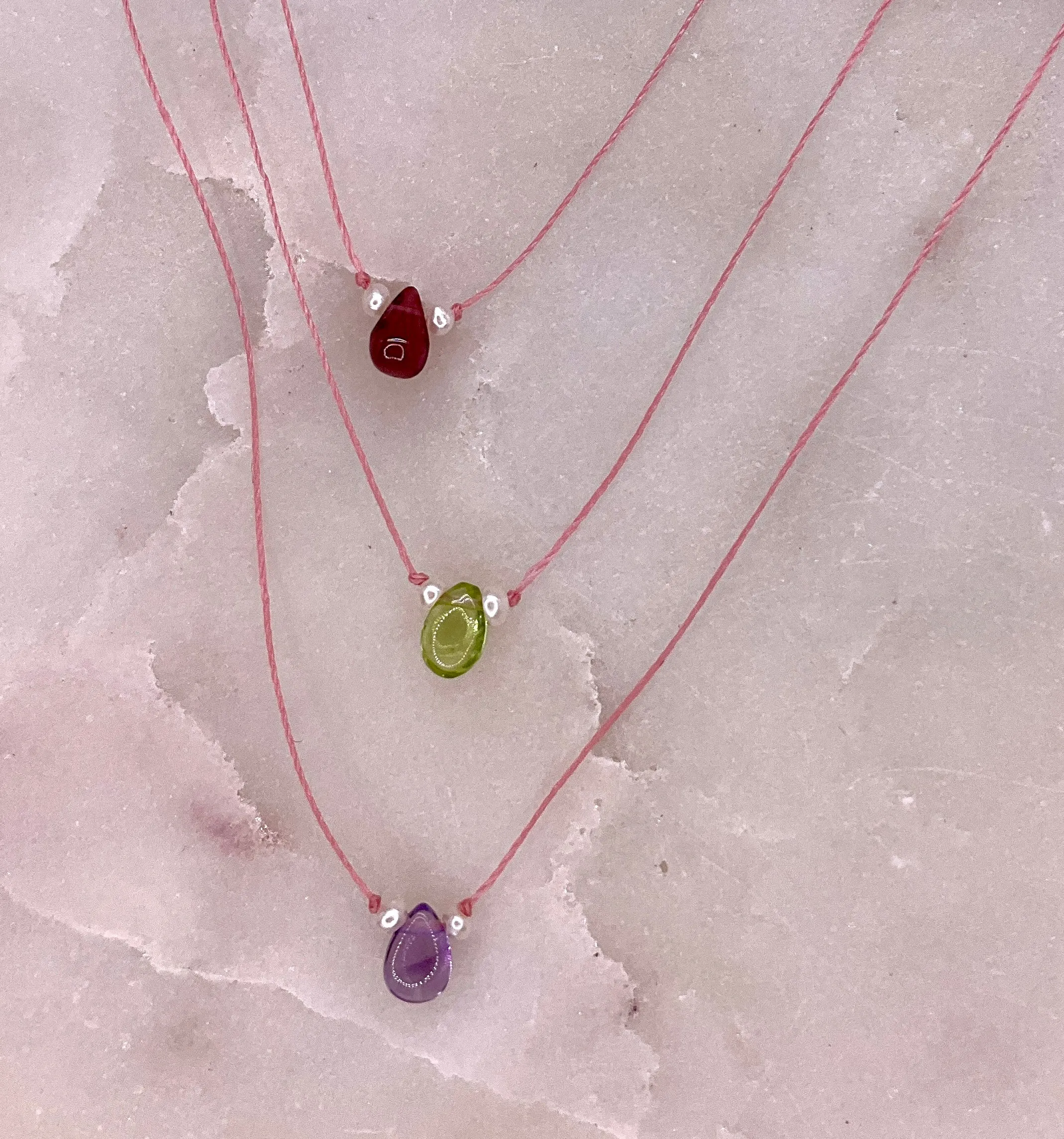 Garnet Wish Necklace