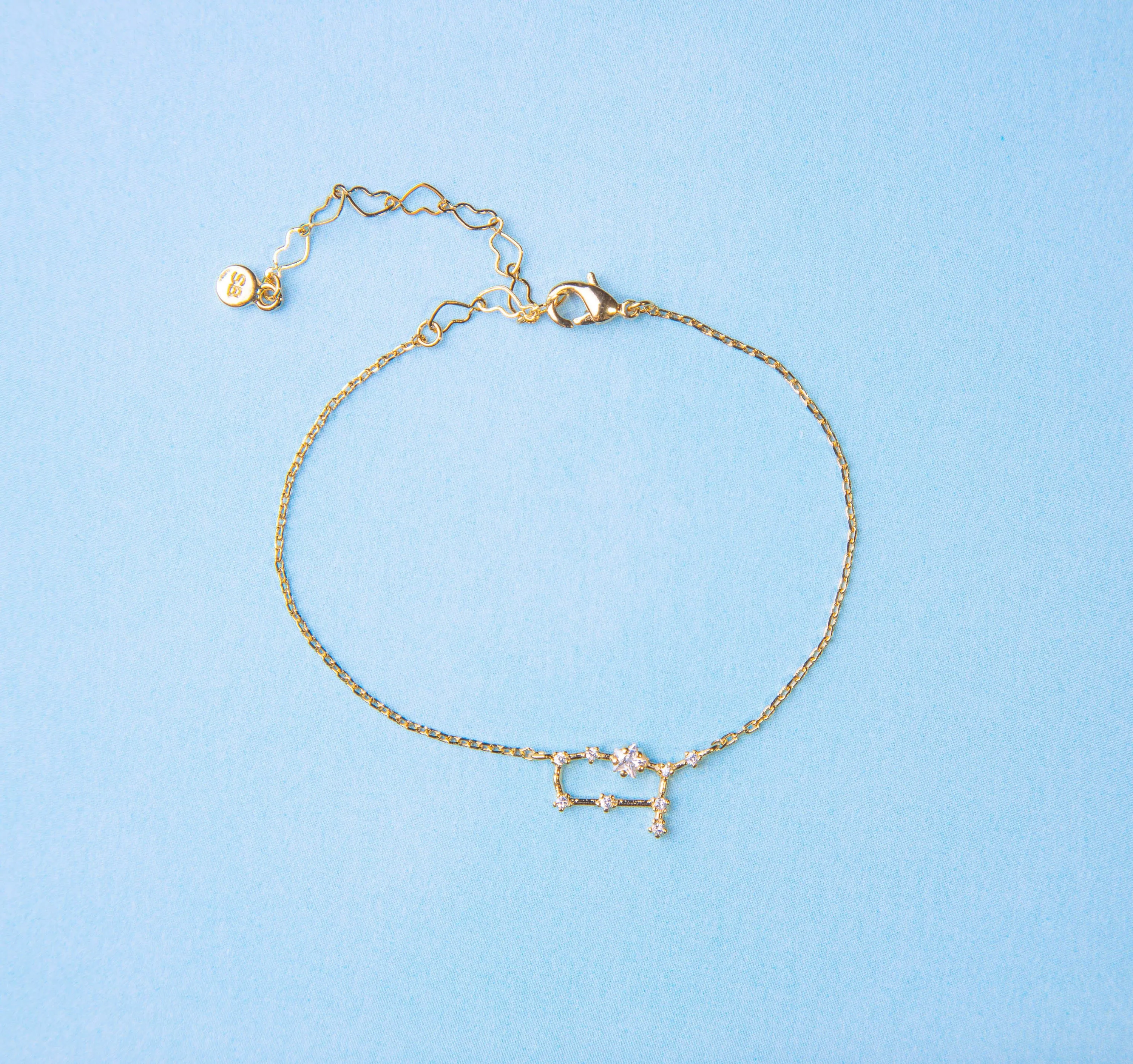 Gemini Sign Constellation Bracelet with Crystals
