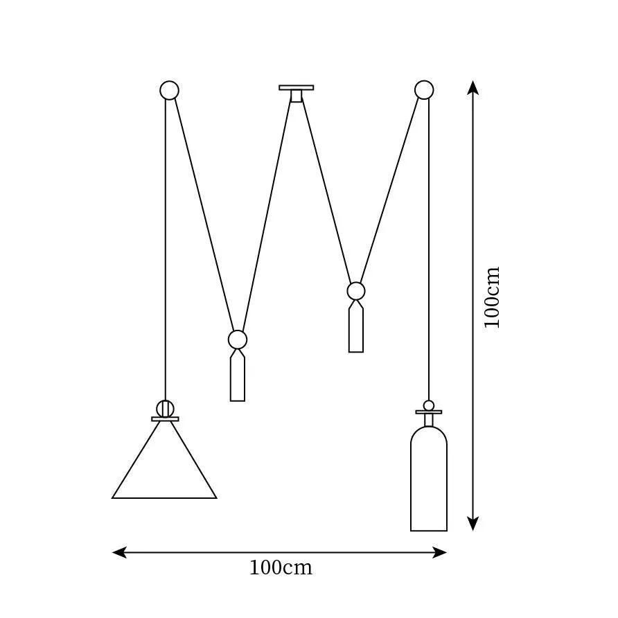 Geometric Shape Art Modern Chandelier
