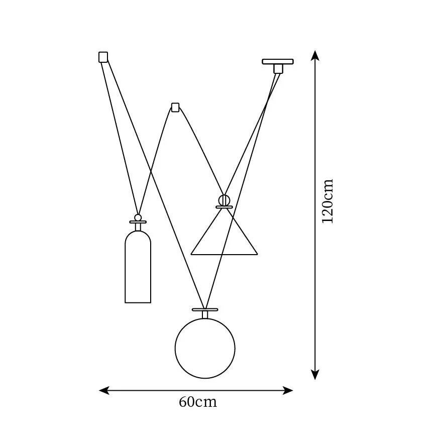 Geometric Shape Art Modern Chandelier