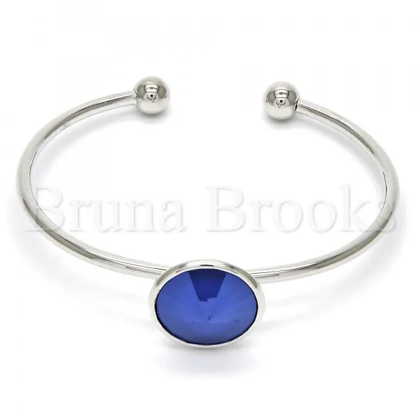 Gold Layered Individual Bangle, with Swarovski Crystals, Golden Tone