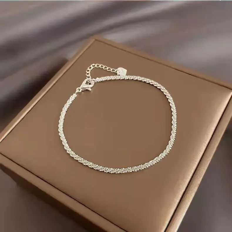 Golden Alloy Sweet Bow Bracelet For Women Adjustable Pearl Zircon Inlay