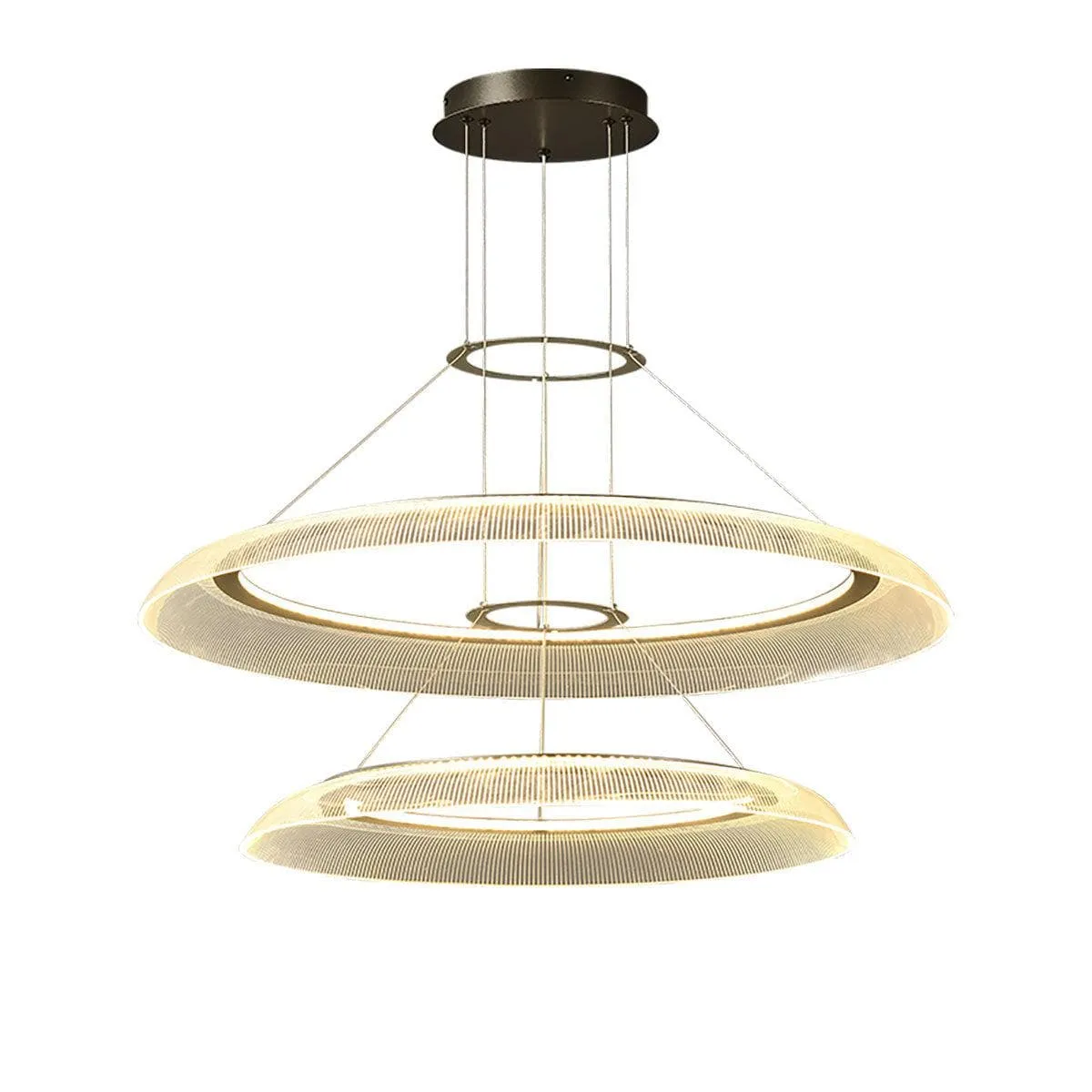 Graduated Circle Chandelier | Art Deco Round Chandelier