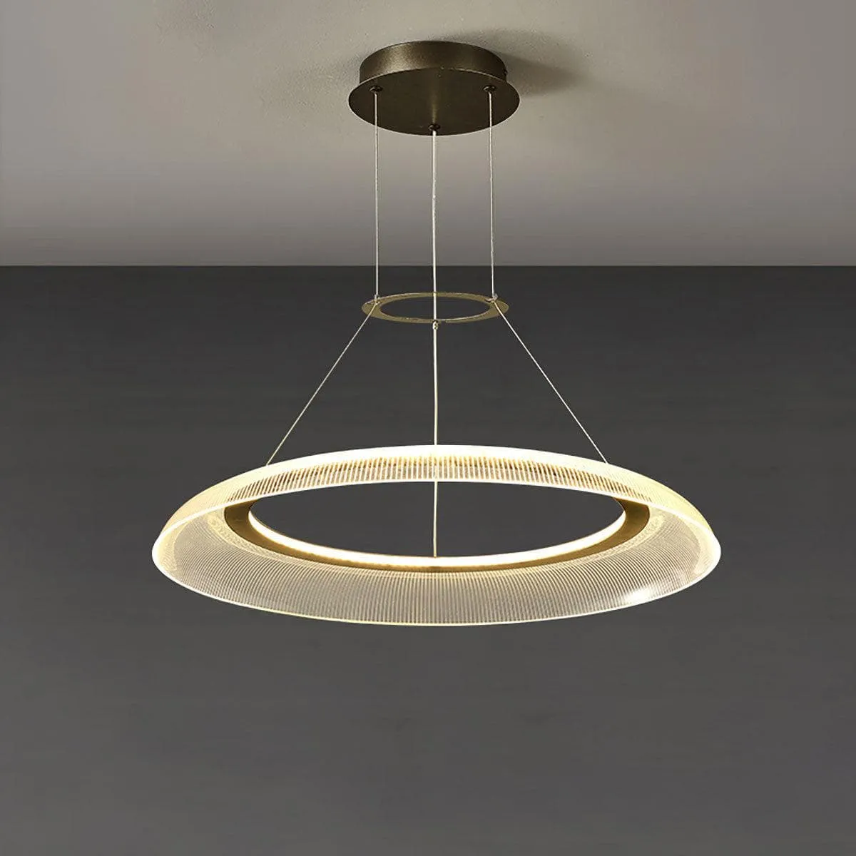 Graduated Circle Chandelier | Art Deco Round Chandelier