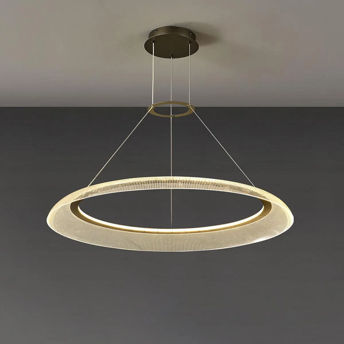 Graduated Circle Chandelier | Art Deco Round Chandelier