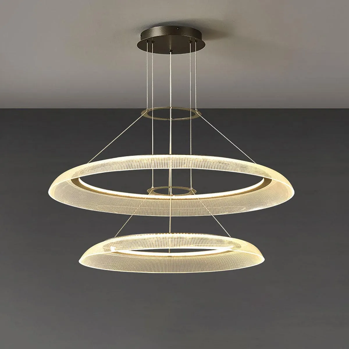Graduated Circle Chandelier | Art Deco Round Chandelier