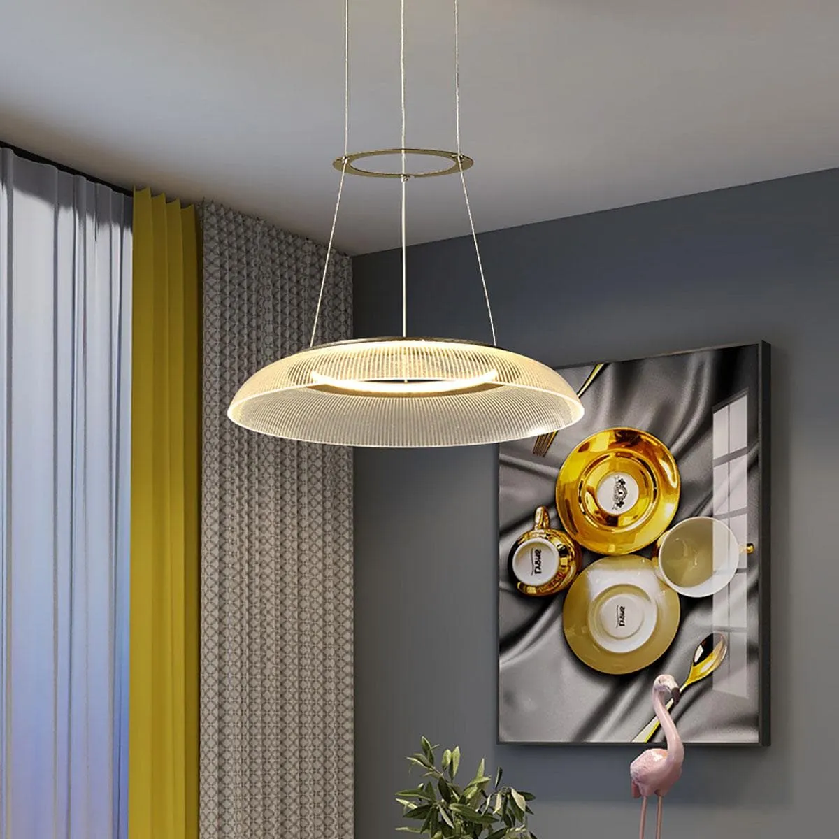 Graduated Circle Chandelier | Art Deco Round Chandelier