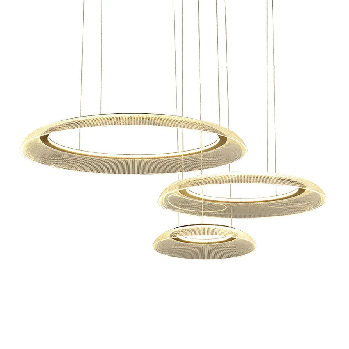Graduated Circle Chandelier | Art Deco Round Chandelier