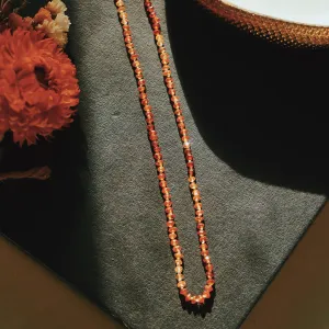 hessonite garnet || Gemstone Necklace