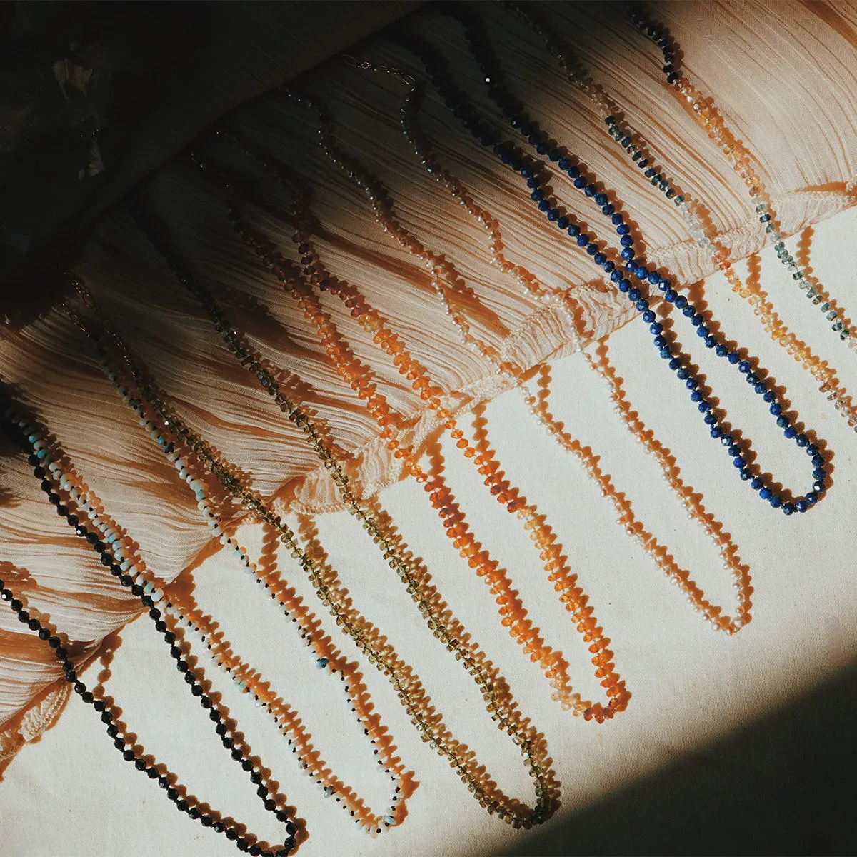 hessonite garnet || Gemstone Necklace