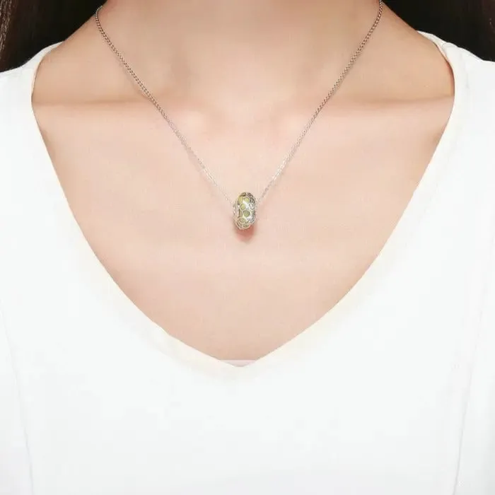 Honeycomb Bee Glass Bead