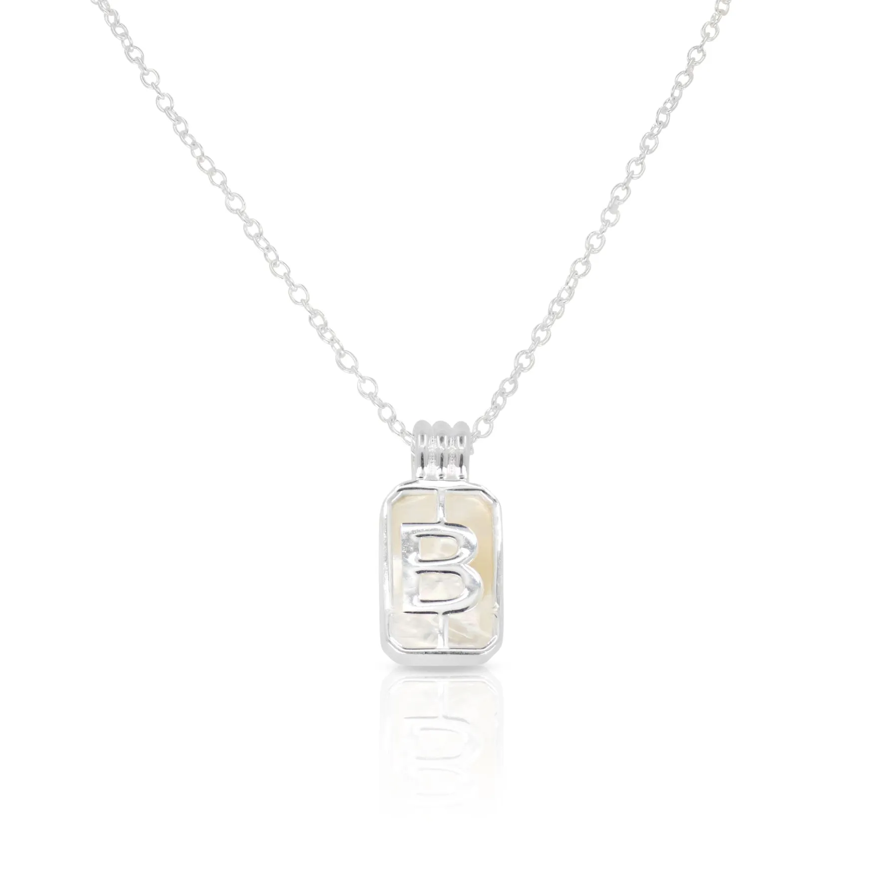 Initial A to Z Silver Pendant