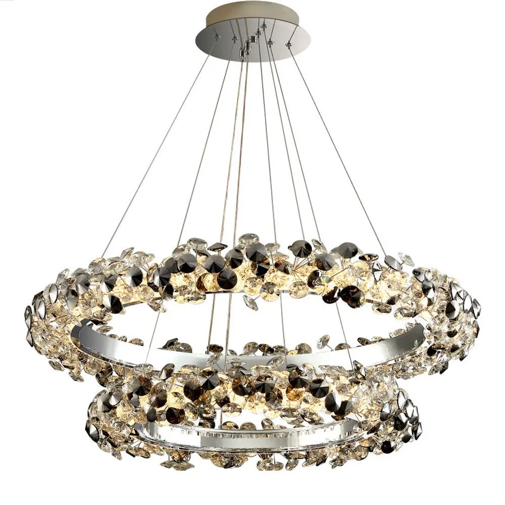 Luxury Crystal LED Chandelier – Modern Hanging Design – Foyer – Dinning – Bedroom Décor
