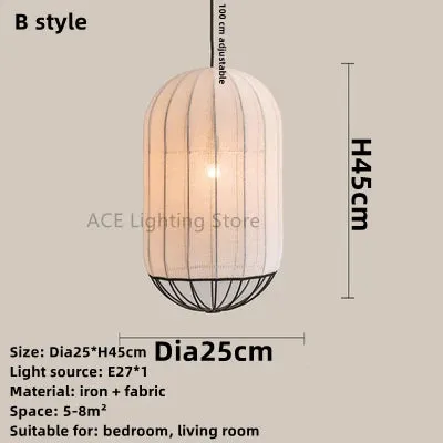 Mansion Minimalist Fabric Chandeliers: Elegant Lighting for Living Spaces