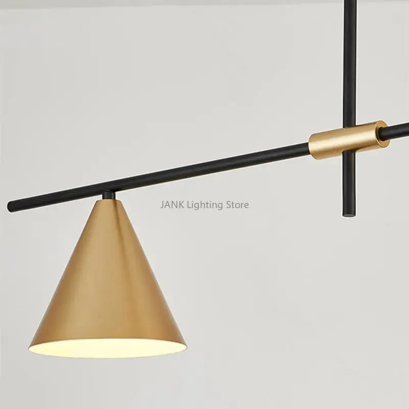Mansion Nordic Black Gold Chandelier LED Pendant Lamp
