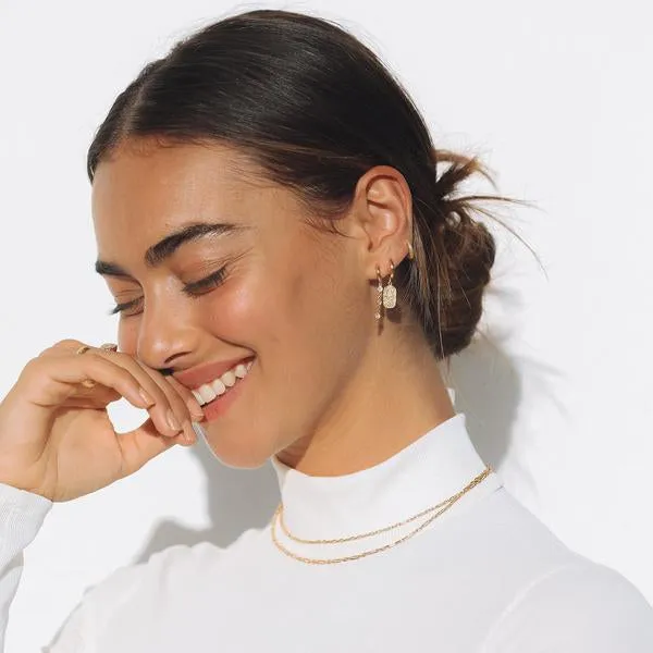 Mendoza Gold Huggie Earrings