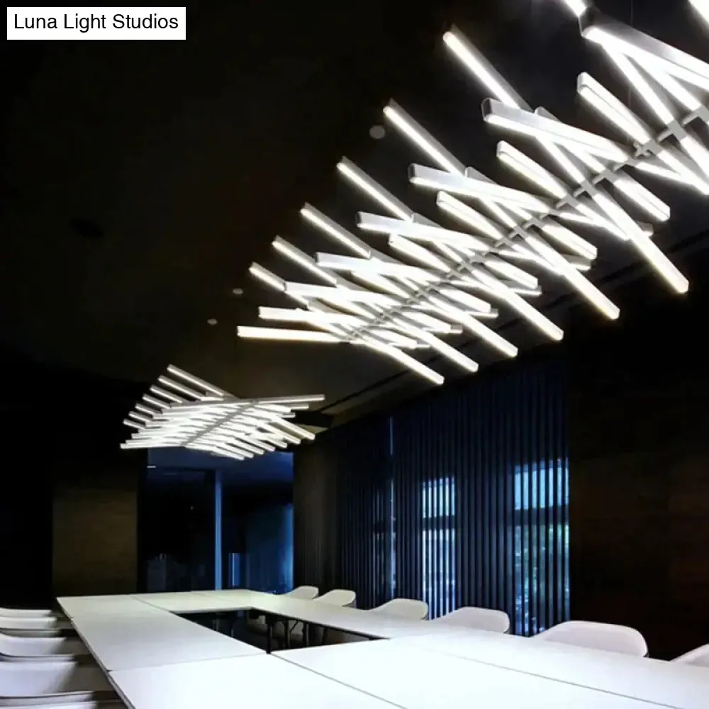 Modern LED Chandelier Lighting Nordic Loft Black White Hanging Pendant Light