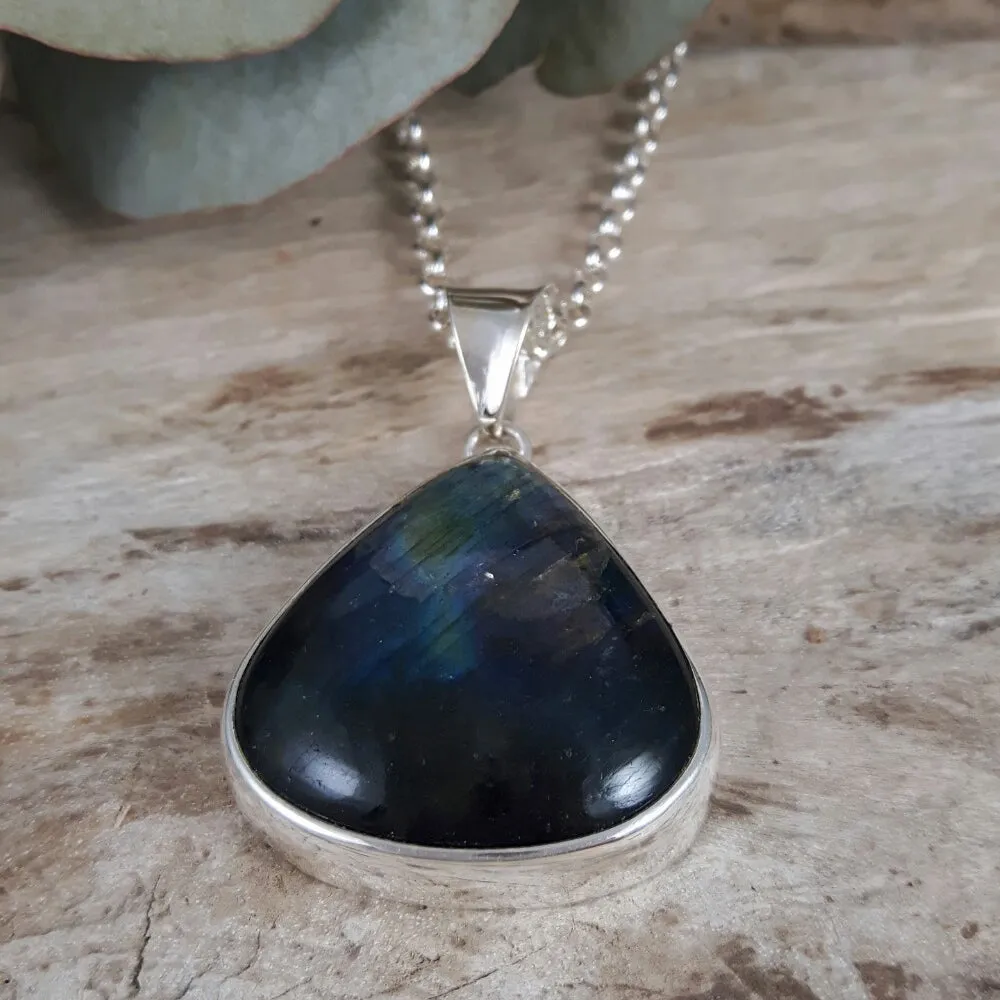 Monet Labradorite L Teardrop Pendant B