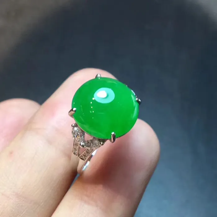 Natural Jade Ring Jadeite Ring NRG033