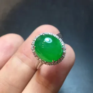 Natural Jade Ring Jadeite Ring NRG034